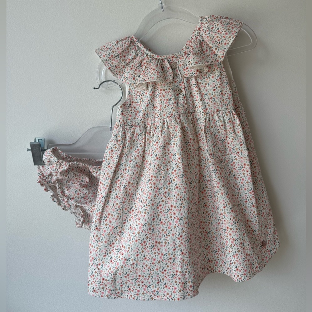Paz Rodriguez Floral Dress with Bloomers